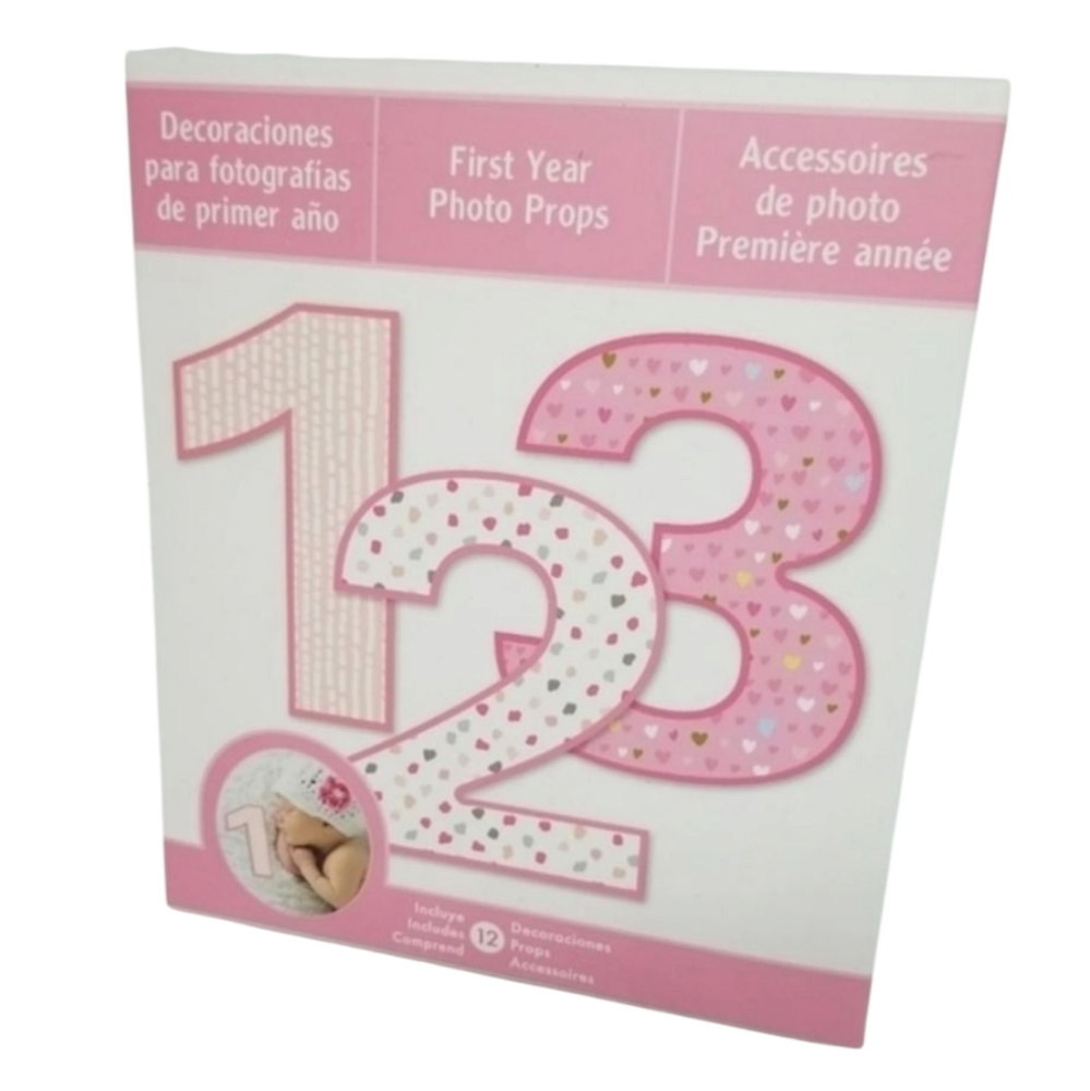 First Year Baby Photo Props Infant Milestone Birthday Photo Art Accessories